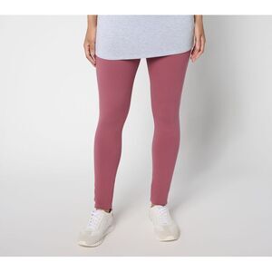 Adidas Women's Petite Pants PXL Knit Pull On Legging Pink